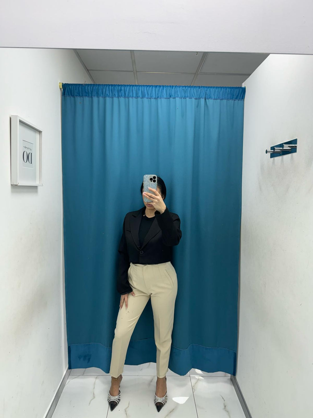 Pantalone slim fit beige 8870
