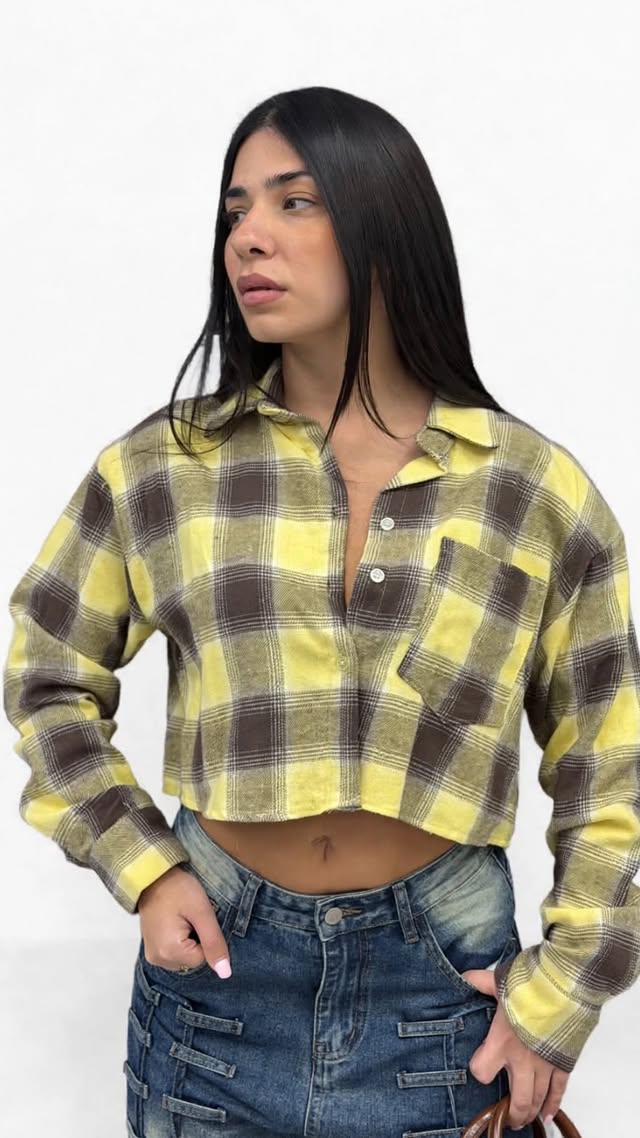 Camicetta “Brown Fields” - 25735