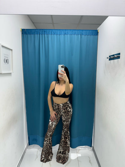 Pantalone a zampa maculato 10028