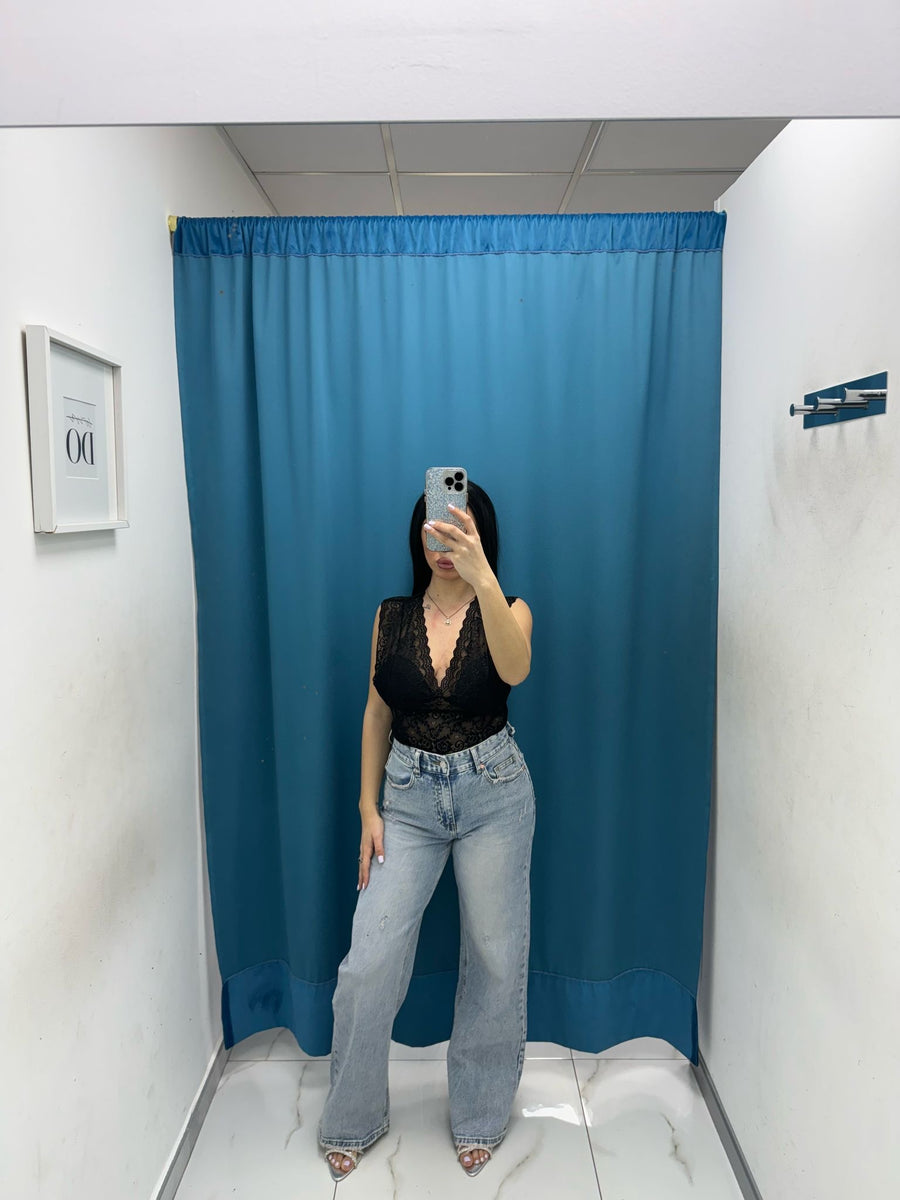 Top corto in pizzo 9638