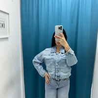 Giacca denim crop 3529