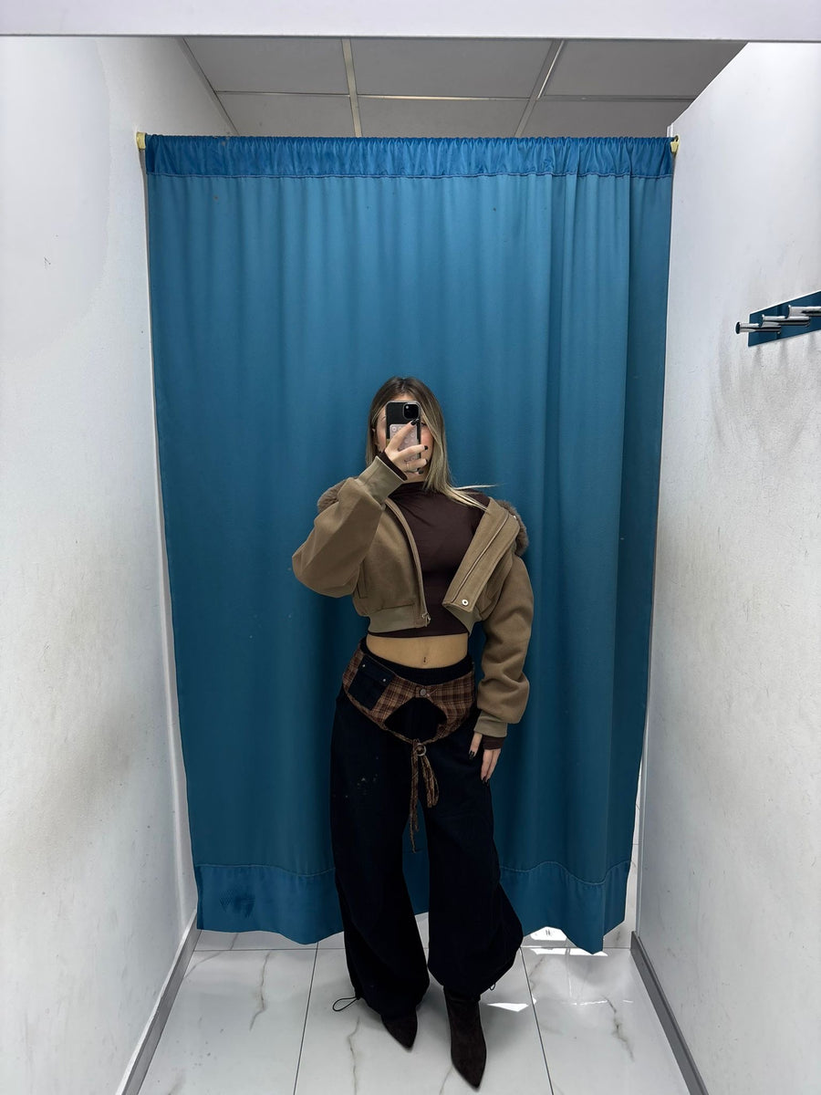 Brown Aviator Jacket - 8121-92