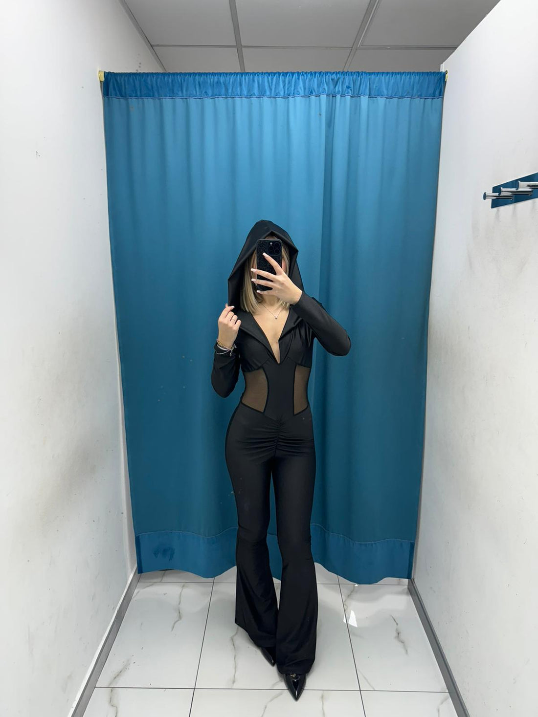 Crystal Hooded Jumpsuit - 12320