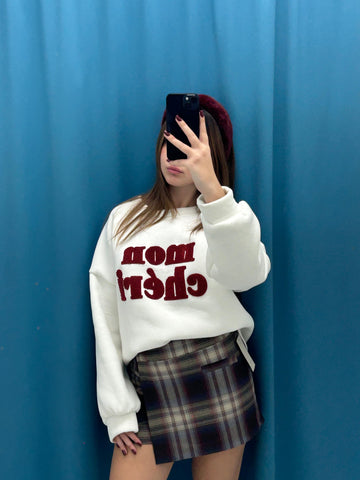 Gonna scozzese con bordeaux 36441