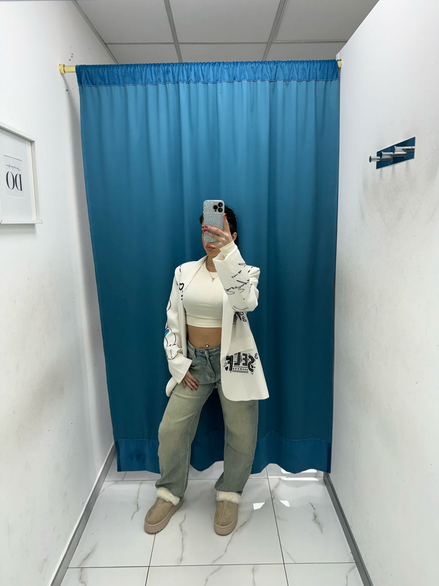 Jeans wide leg sabbiato 55382