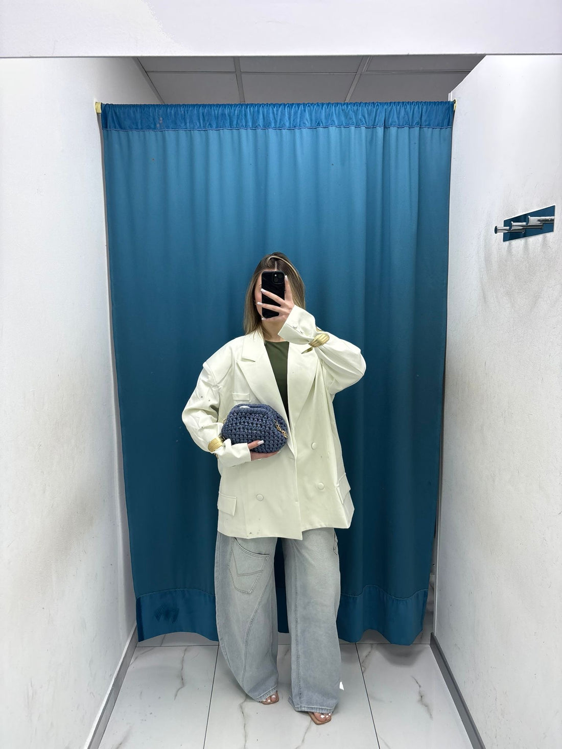 Blazer"White Structure"-13172