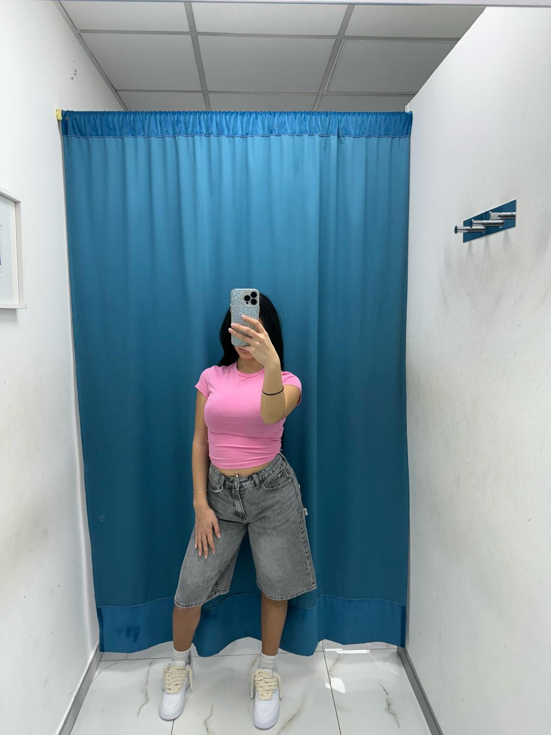 Shorts denim grigio 1210