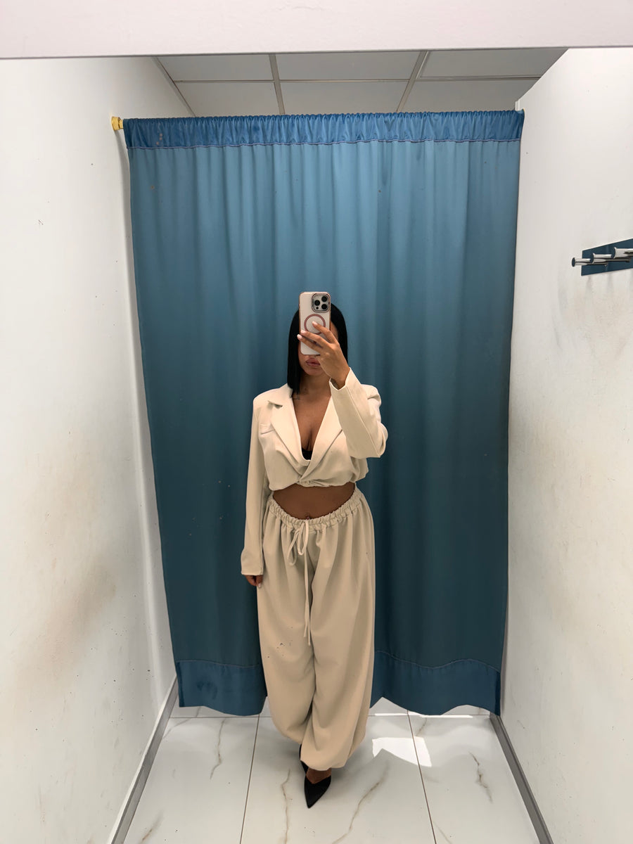 Tailleur ‘Luna’ – Giacca Corta & Pantalone Balloon-96994