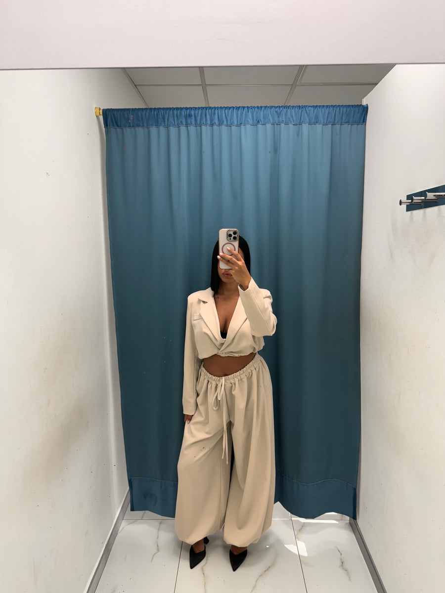 Tailleur ‘Luna’ – Giacca Corta & Pantalone Balloon-96994