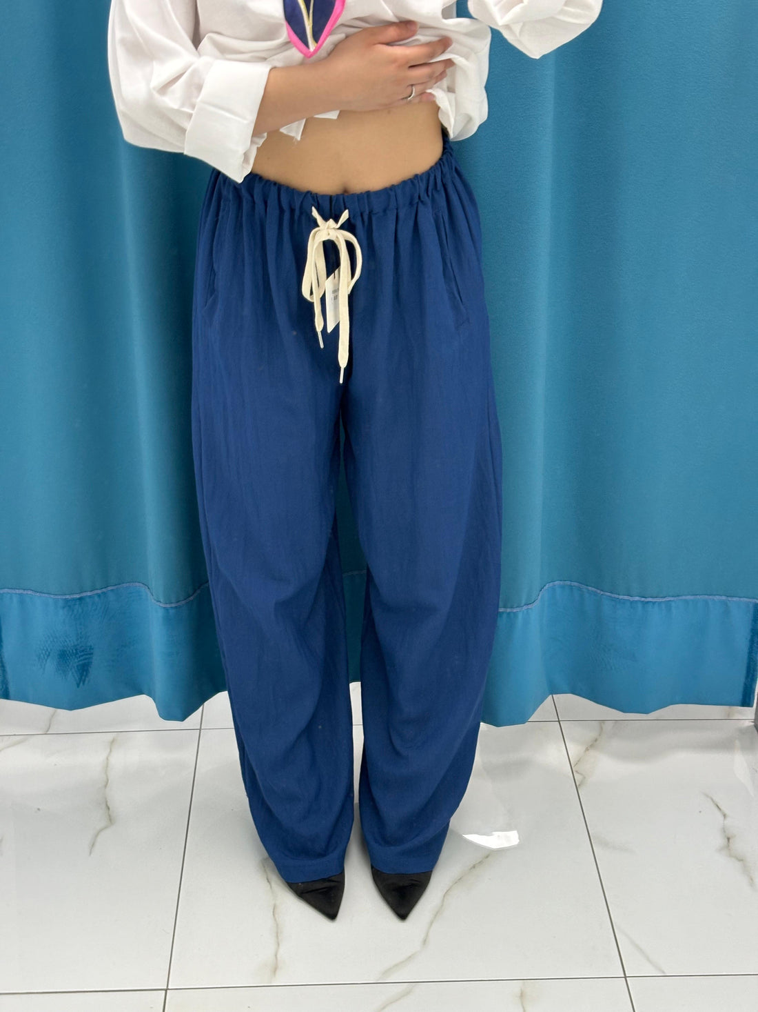 Pantalone in lino -5986
