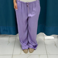 Pantalone palazzo satin 24205
