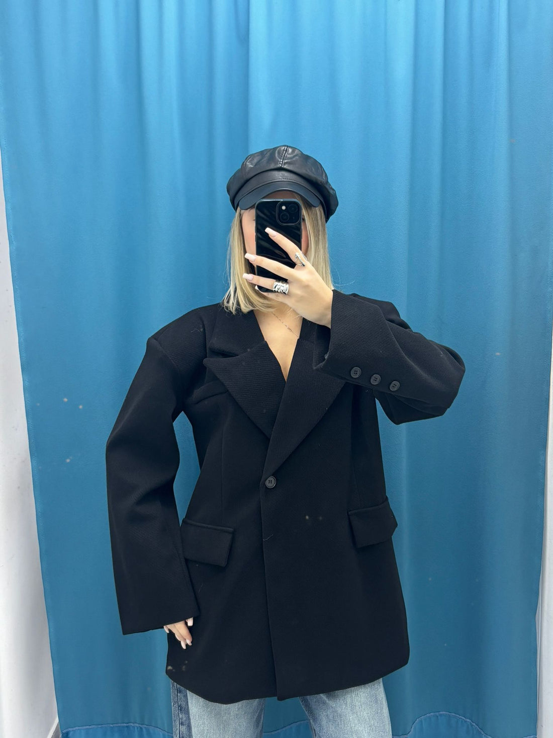 Blazer Noir Oversize - 583