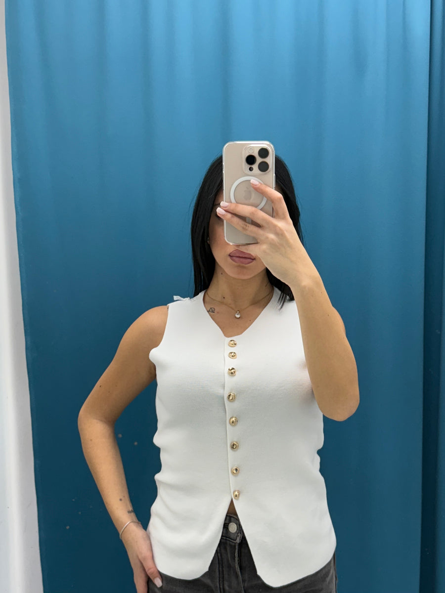 Gilet con bottoni 1600