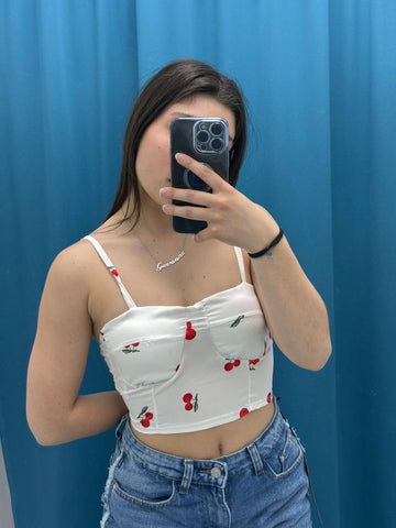 Top corto cherry