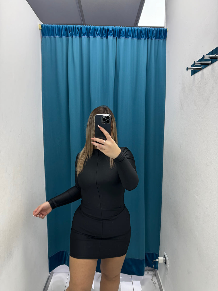 Vestito in lycra con scollo 12701