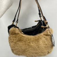 Borsa baguette in ecopelliccia