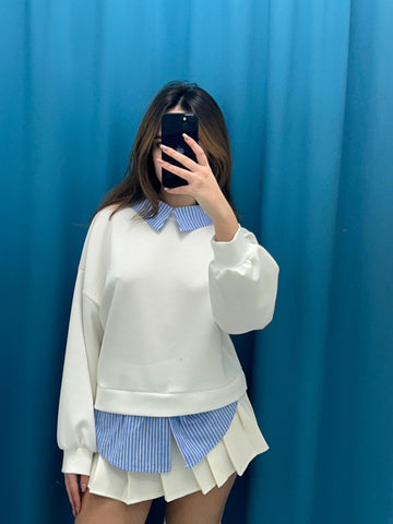 Felpa con camicia 3320