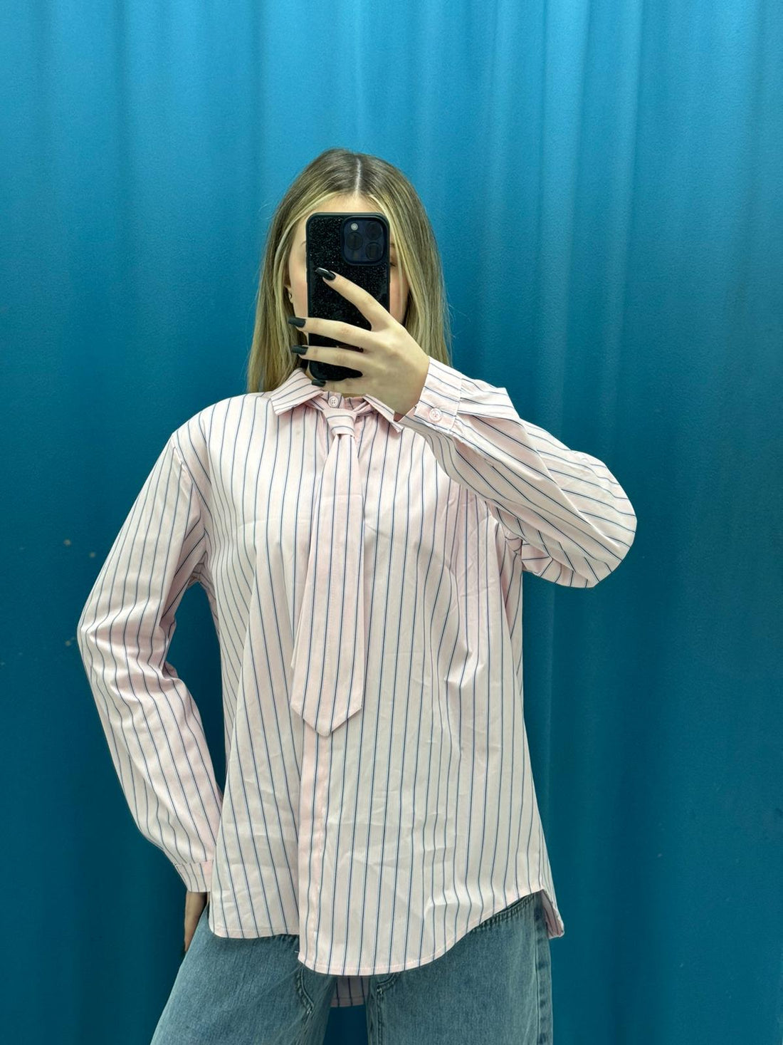 Camicia"Striped Over Shirt Tie"-02926