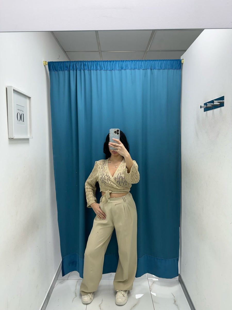 Pantalone wide leg 15592