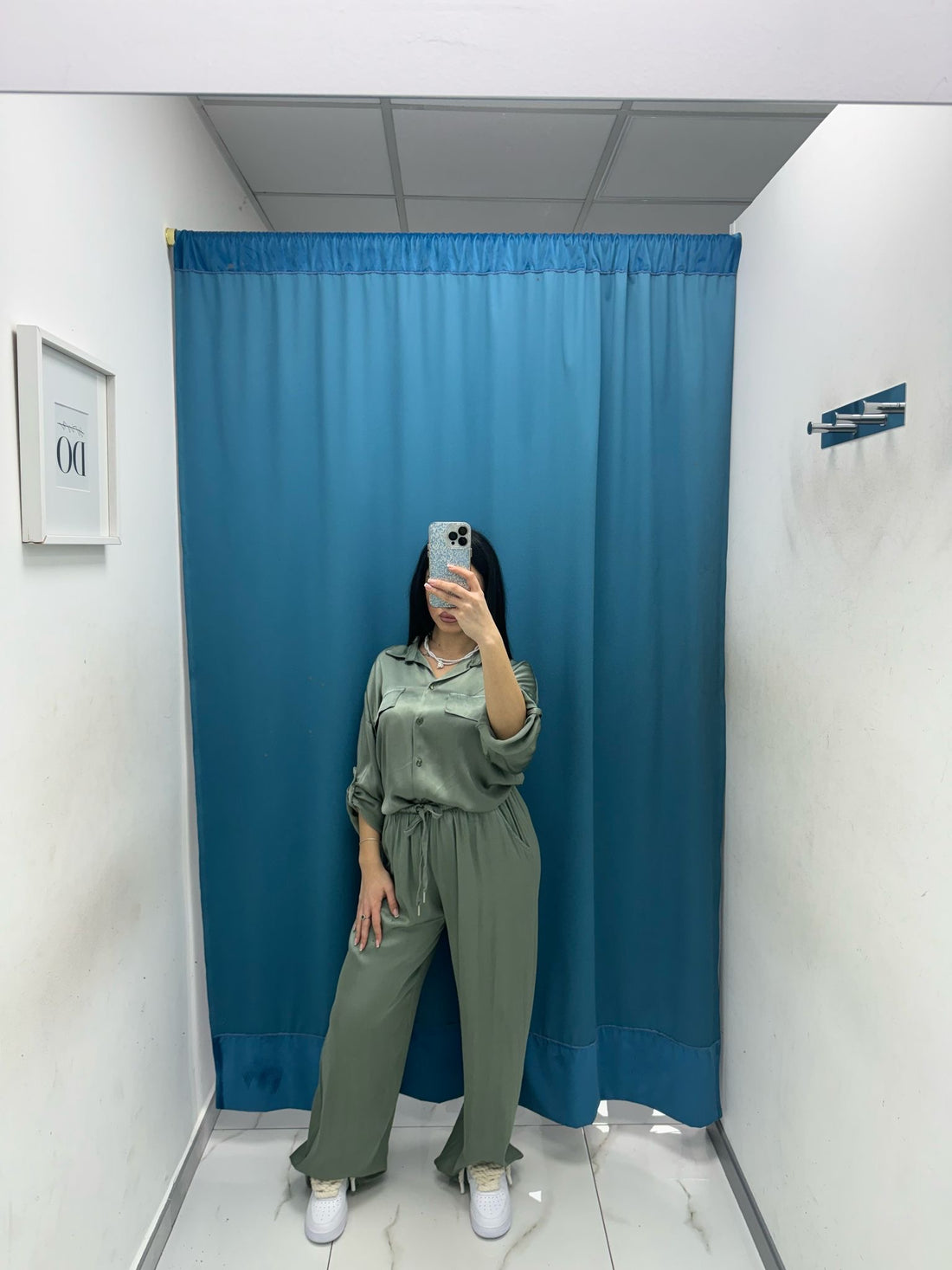Pantalone palazzo satin 24205