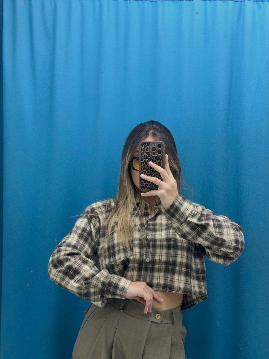 Camicetta “Brown Fields” - 25735