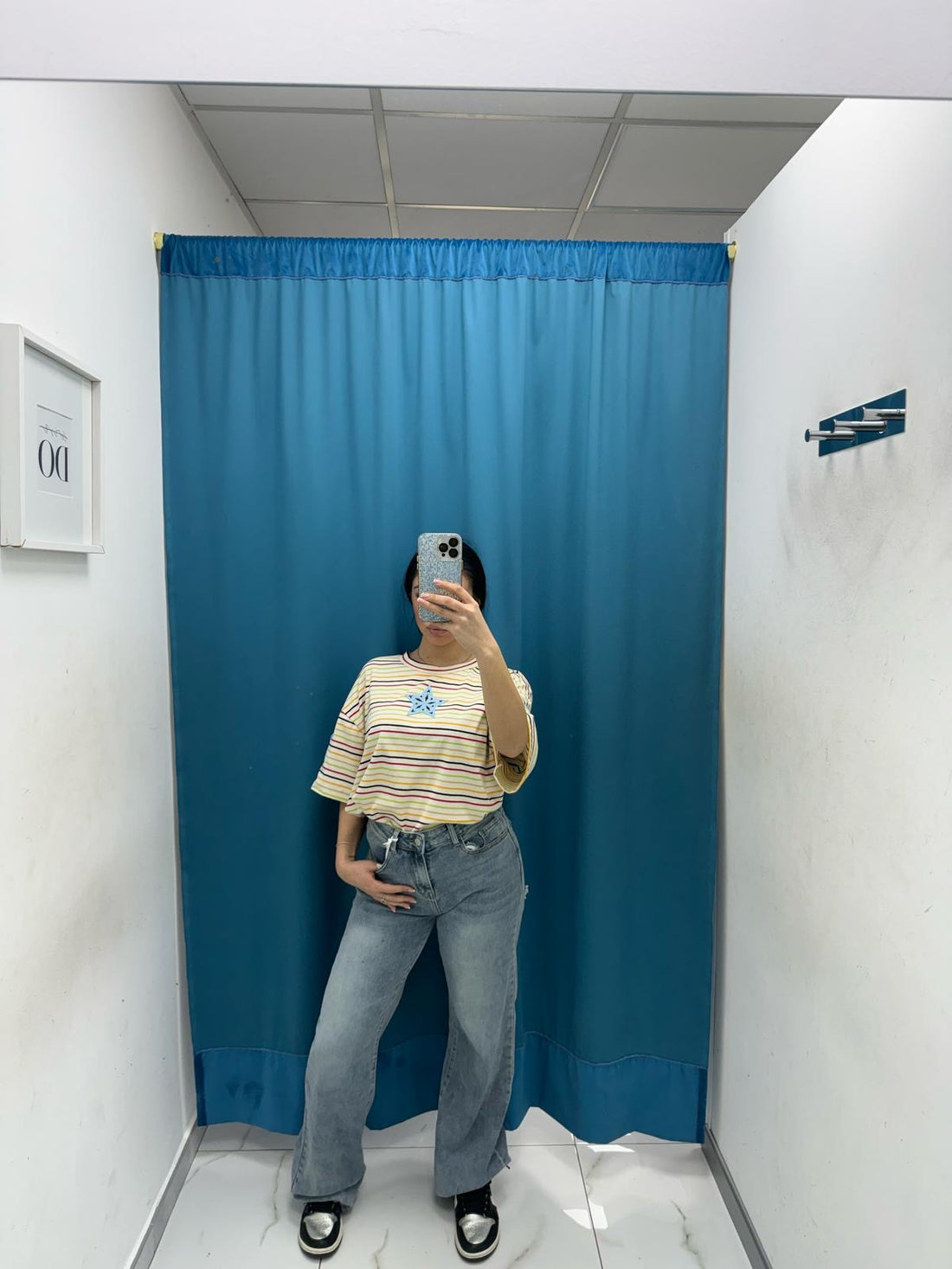 Jeans con strass sul retro 1163