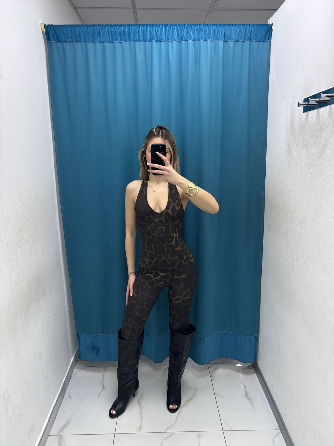 Jumpsuit"Wild V Leopard"-295