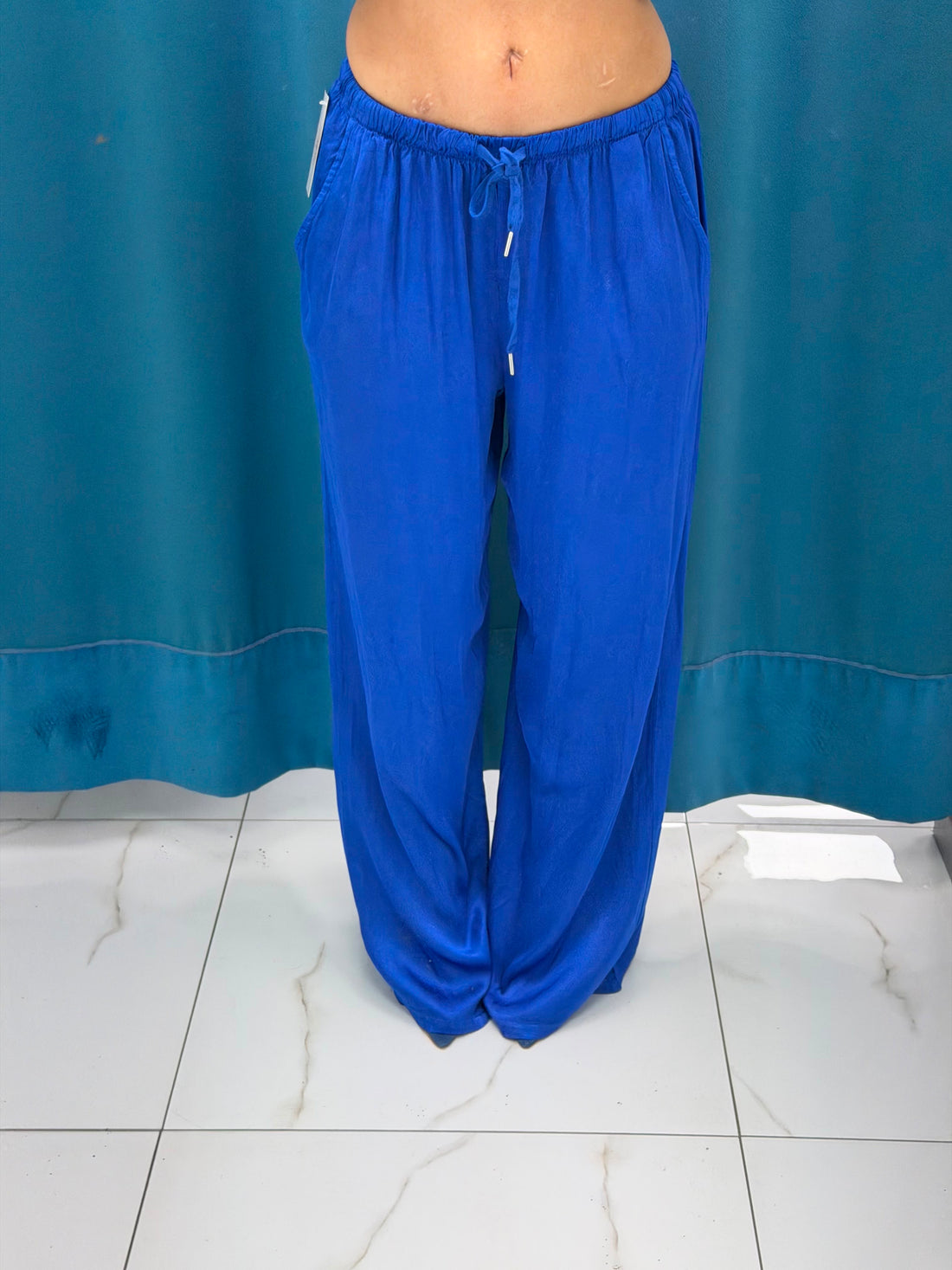 Pantalone palazzo satin 24205
