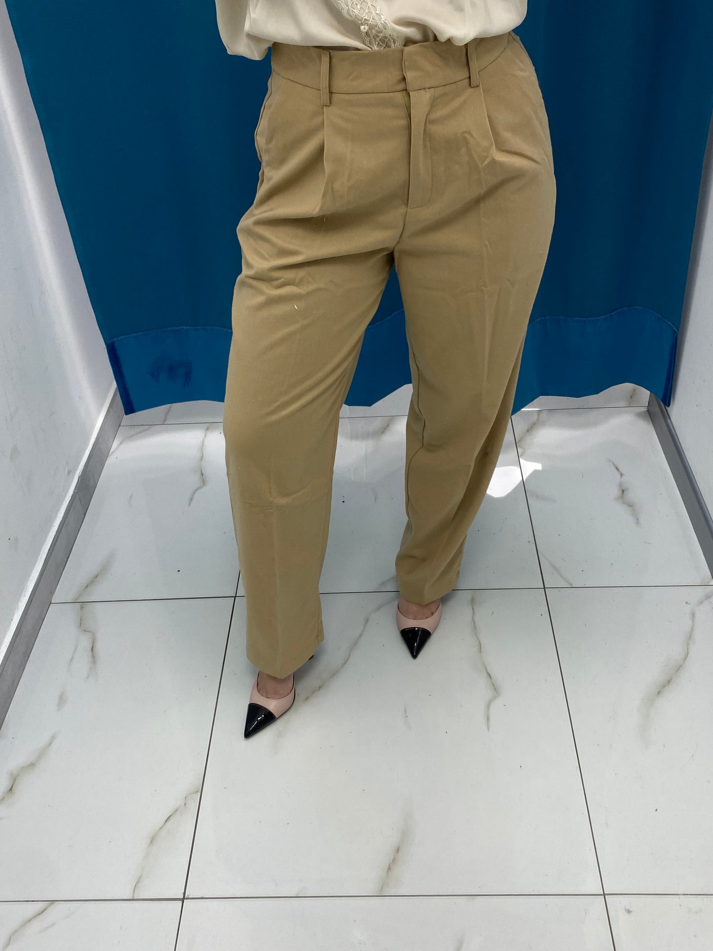 Pantalone slim fit beige 1150