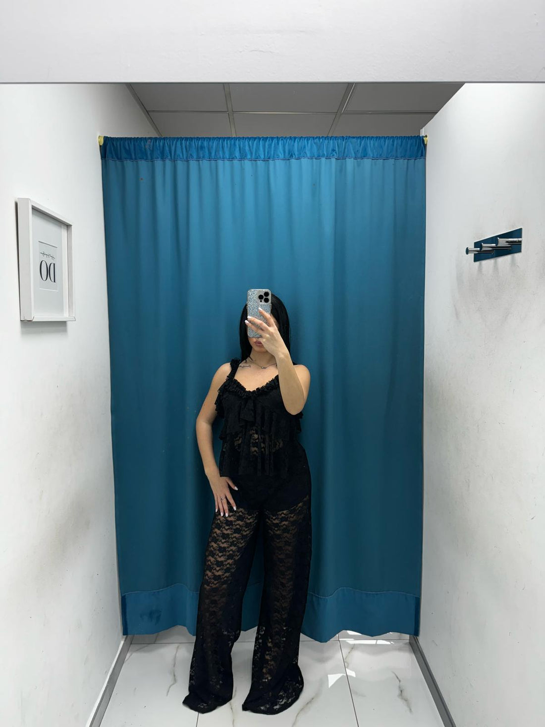 Pantalone palazzo in pizzo lumina 2874