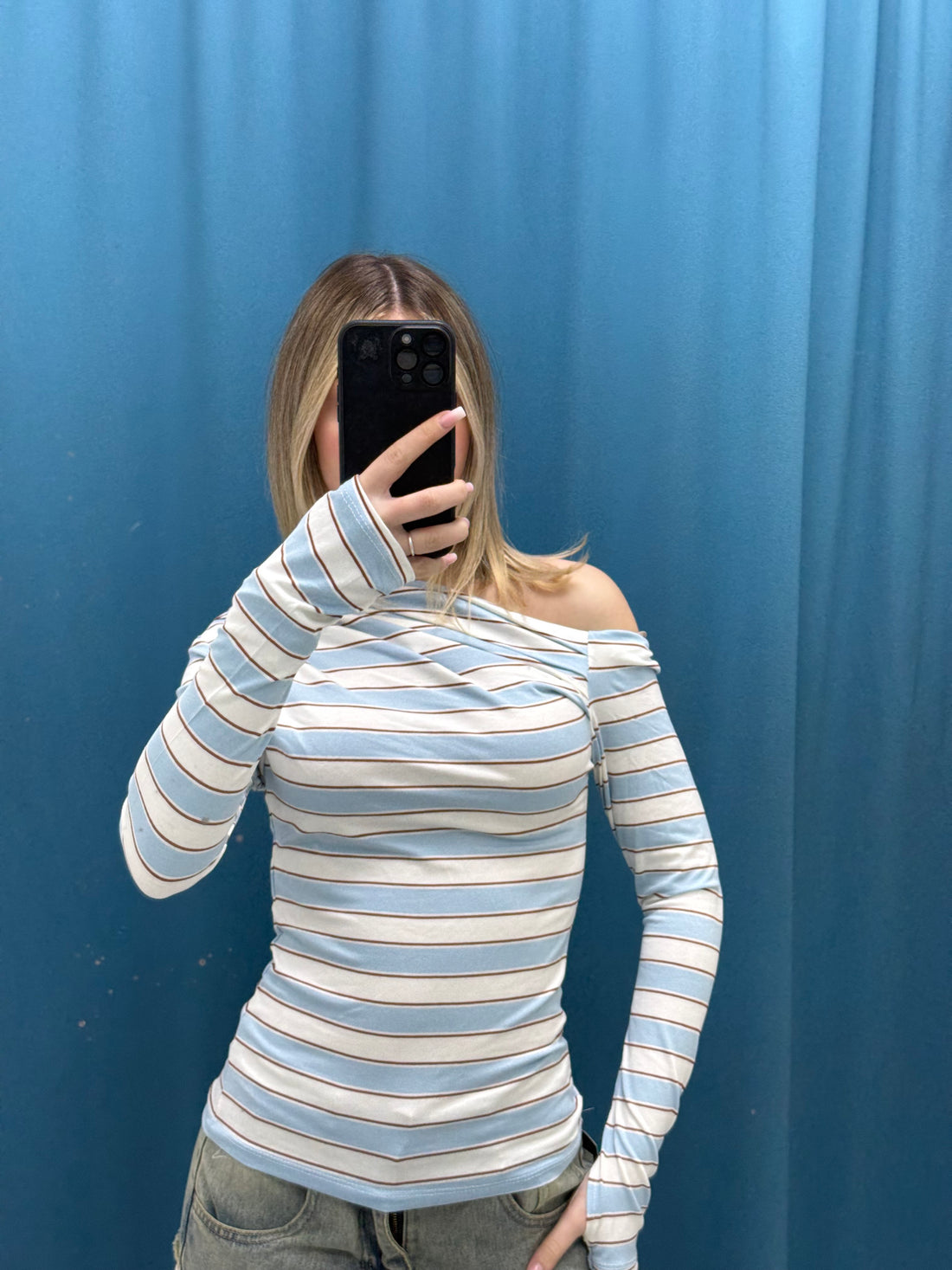 Maglia laser a righe 60068