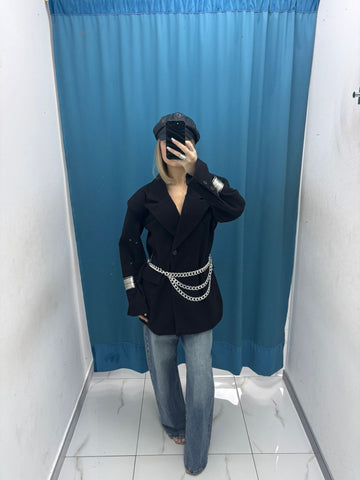 Blazer Noir Oversize - 583