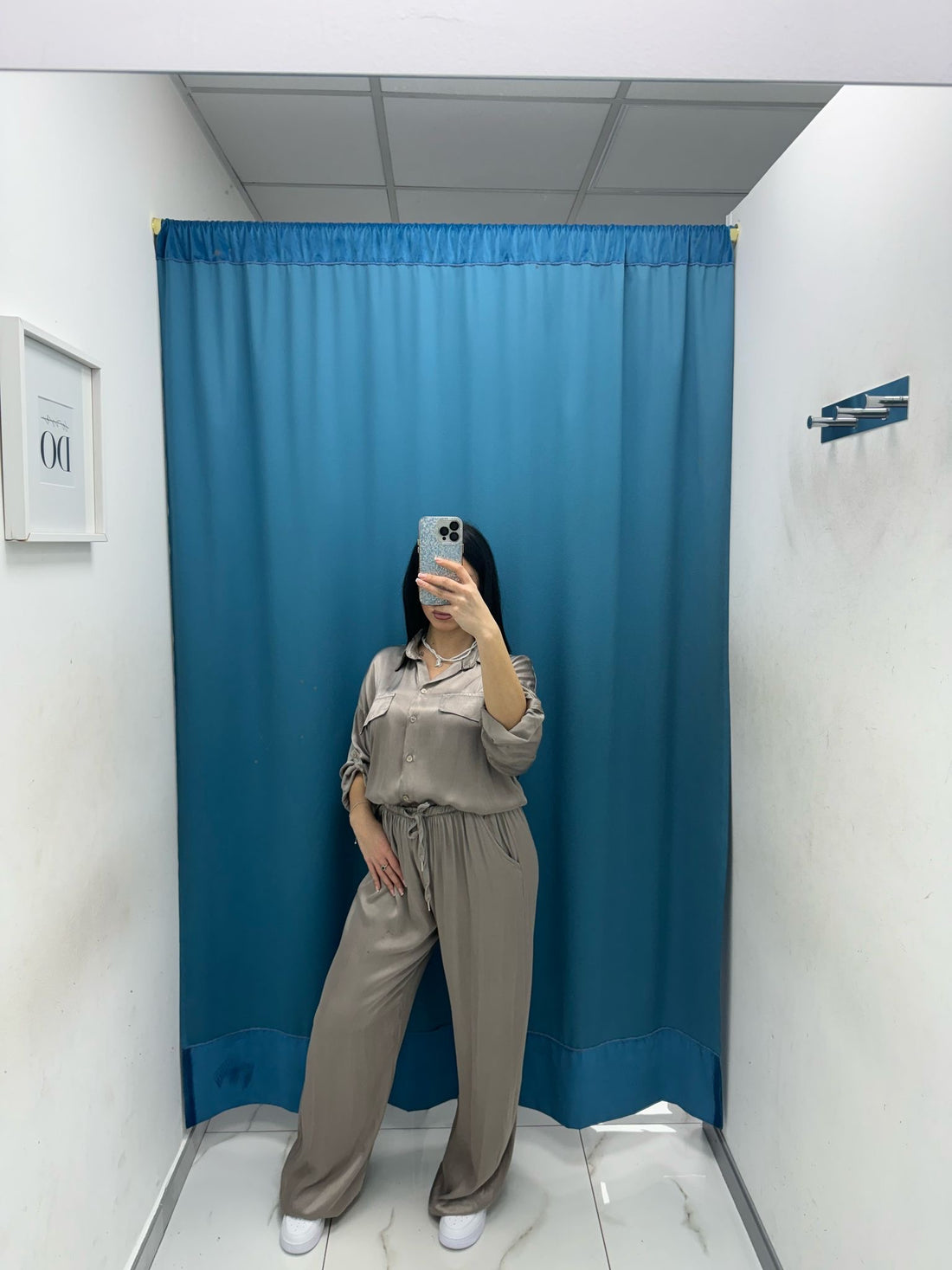 Pantalone palazzo satin 24205