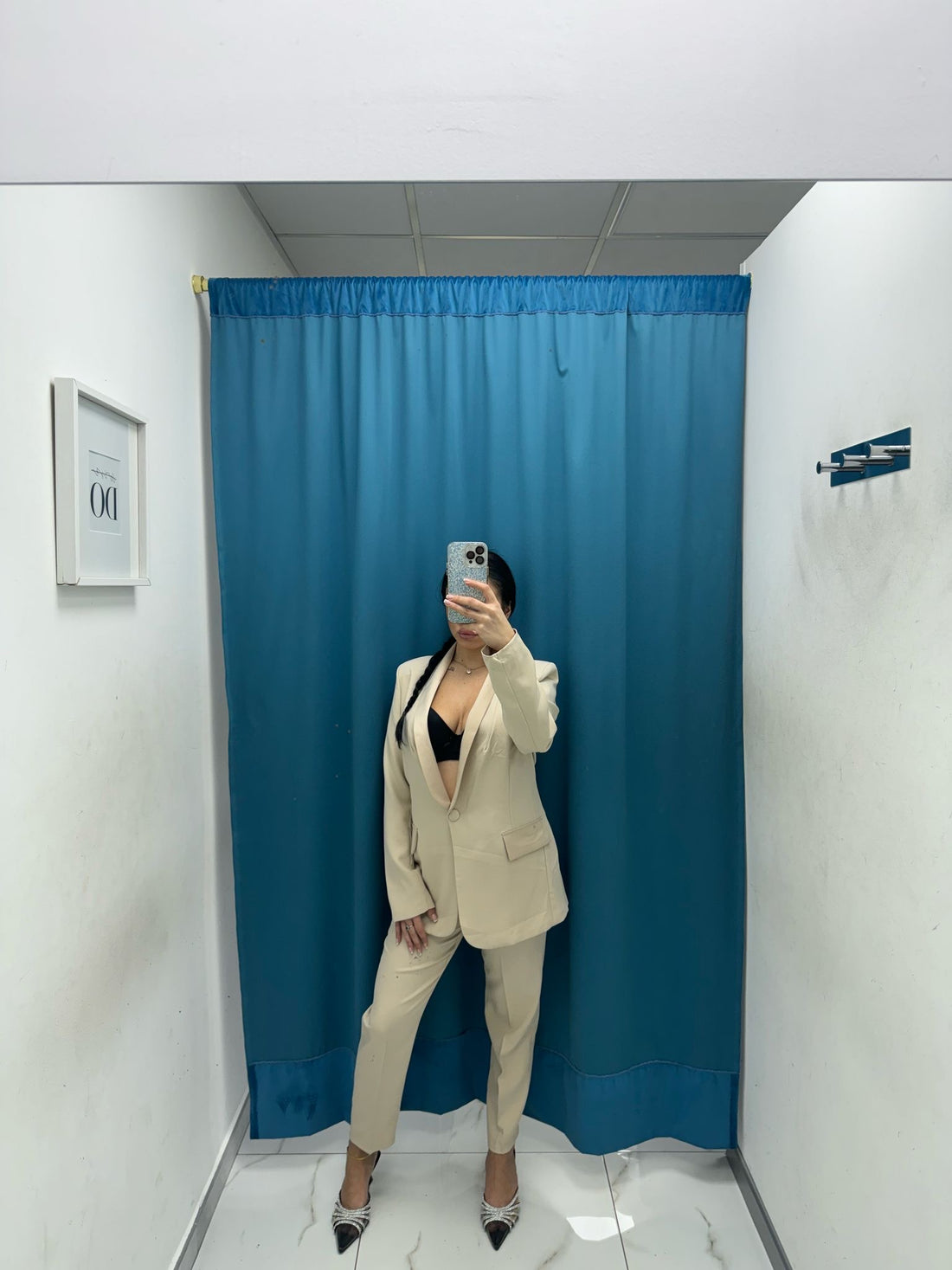 Tailleur giacca e pantalone beige 85613