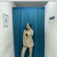 Tailleur giacca e pantalone beige 85613