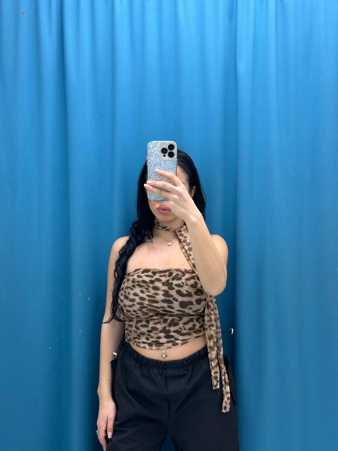 Top a fascia maculato 33301