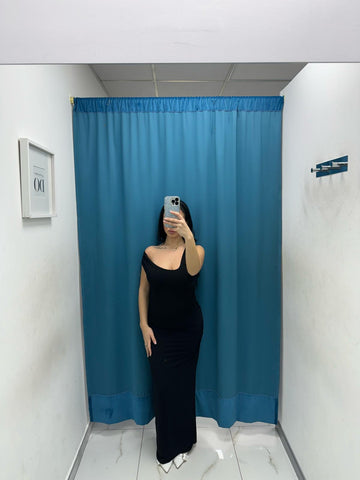 Vestito lungo con scollo 11265