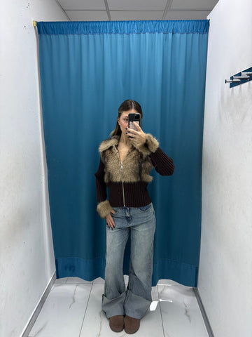 Brown Frost Turtleneck - 2189