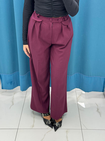 Pantalone a palazzo con bottoni 6152