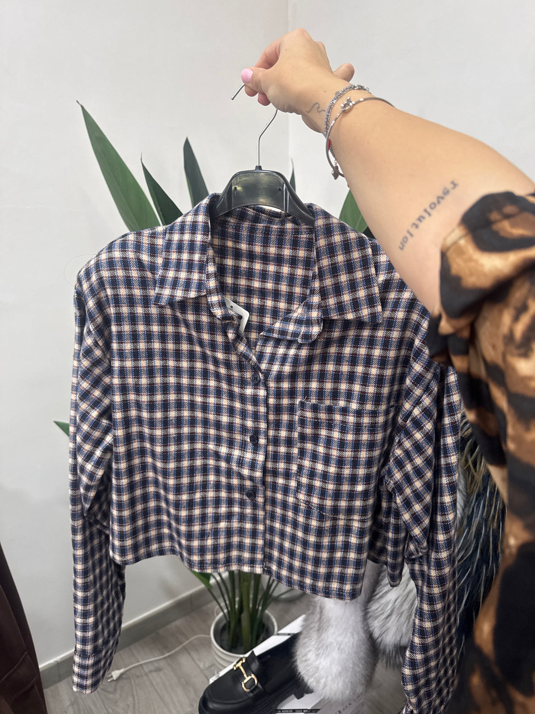 Camicetta “Brown Fields” - 25735