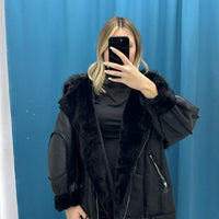 ✨ “Arctic Luxe” – Giubbotto Foderato in Pelliccia ✨ V260