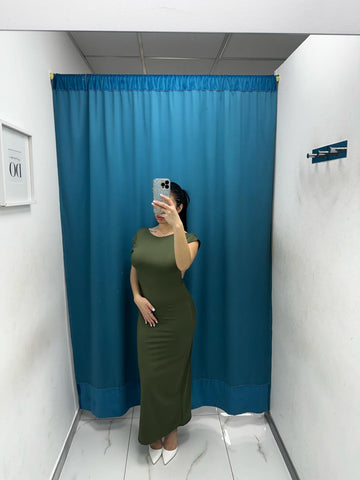Vestito lungo con scollo sul retro 33994