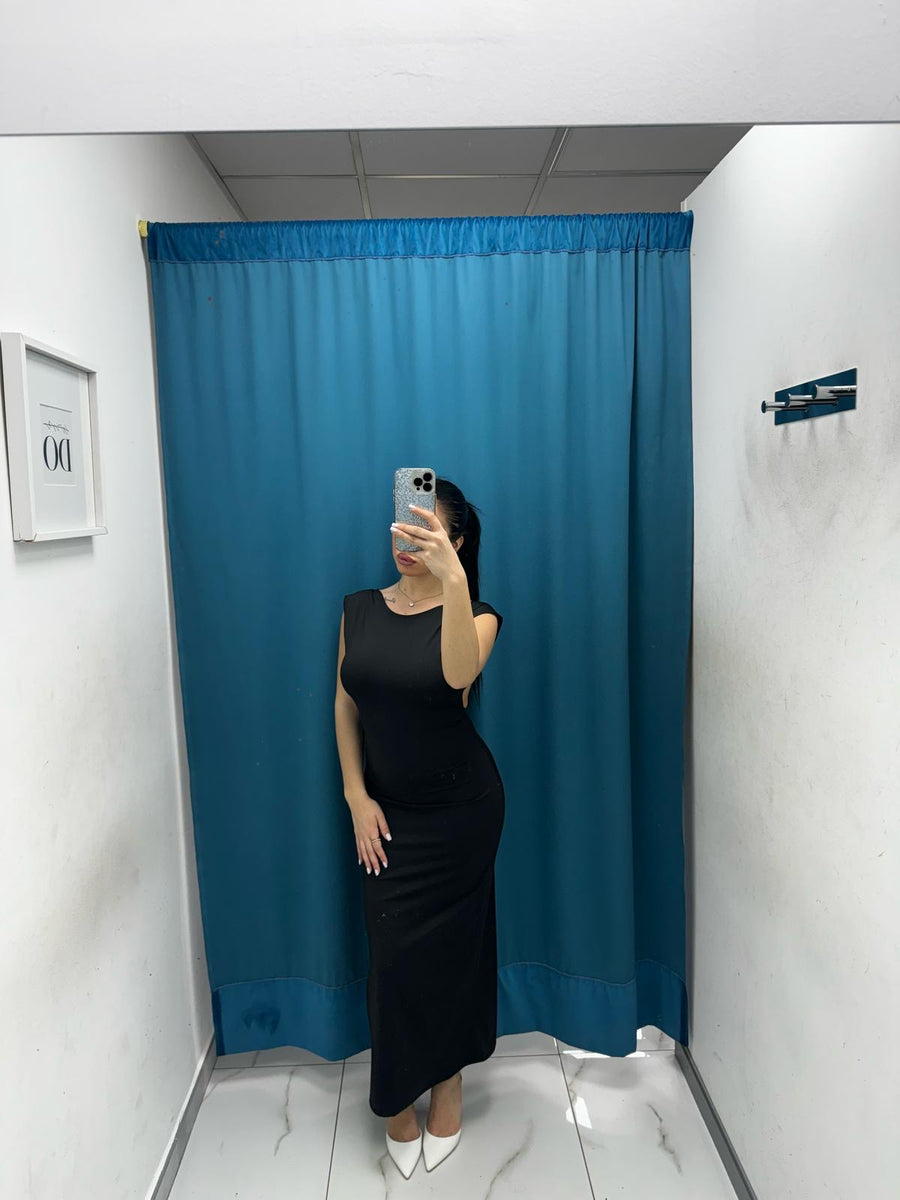 Vestito lungo con scollo sul retro 33994