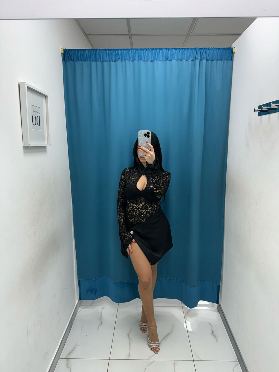 Vestito con pizzo 11163