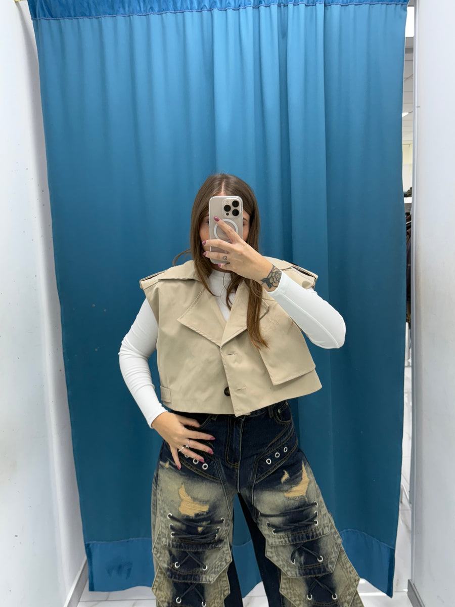 Gilet- Trench corto 2035