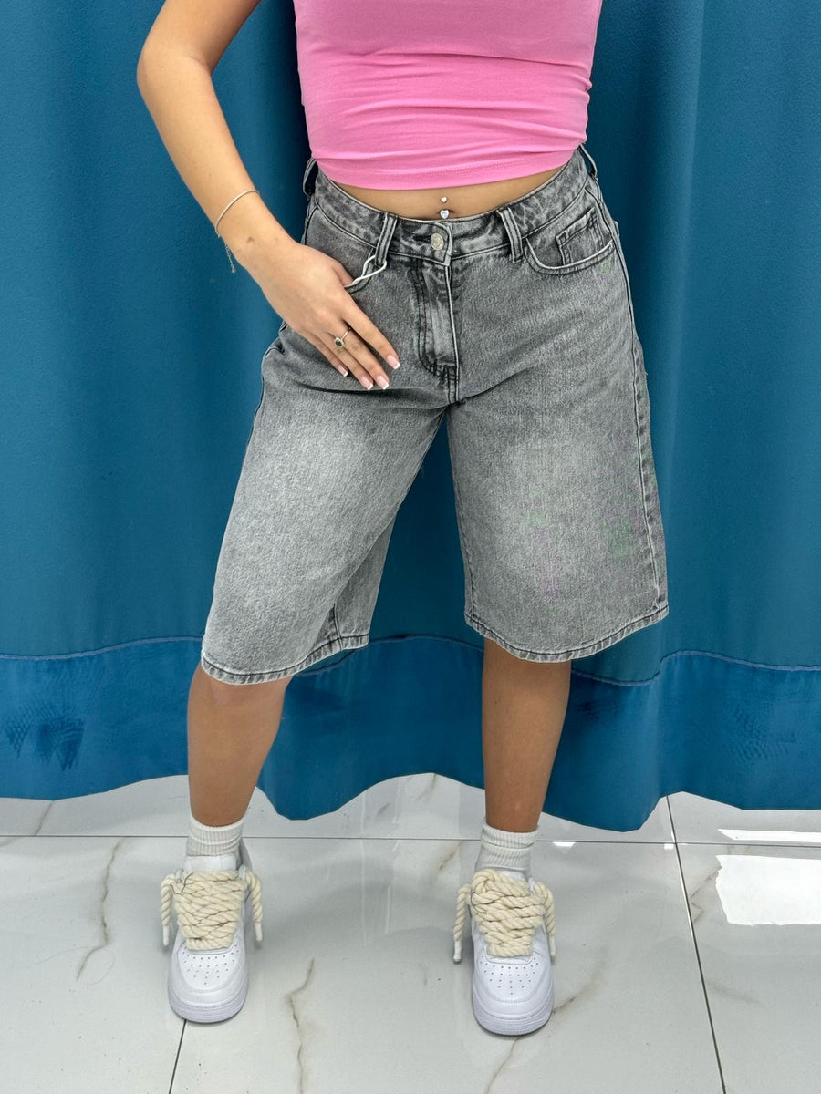 Shorts denim grigio 1210