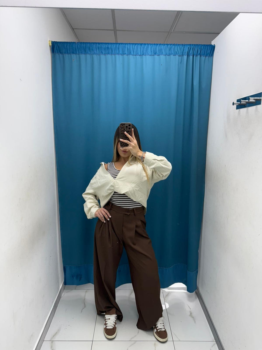 Camicia e canotta rigata "TwinLook"-55096