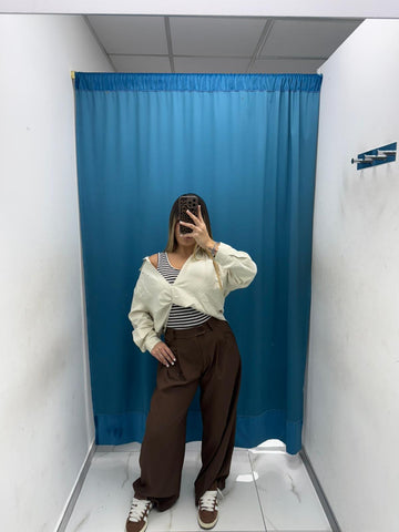 Camicia e canotta rigata "TwinLook"-55096