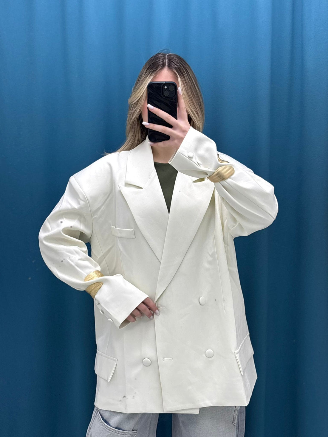 Blazer"White Structure"-13172
