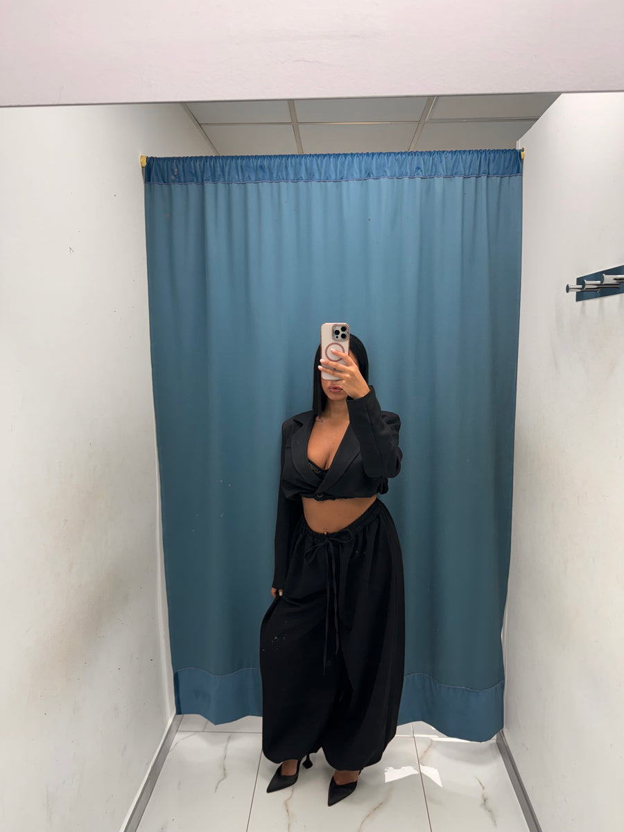 Tailleur ‘Luna’ – Giacca Corta & Pantalone Balloon-96994